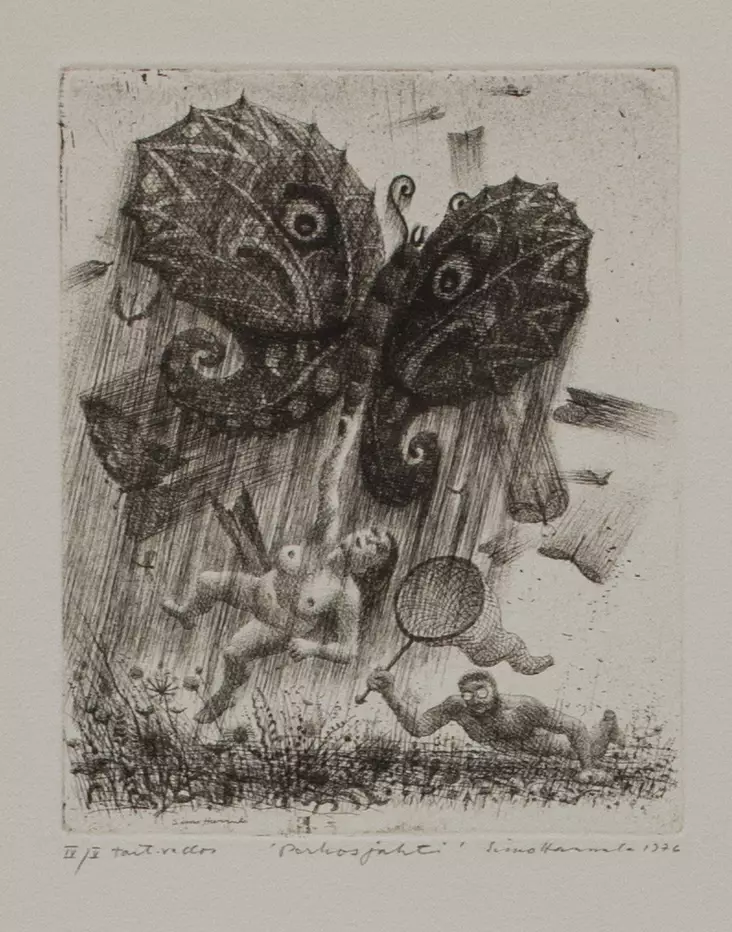 Hannula Simo: Perhosjahti - Pienet vedokset - t9918 - 1