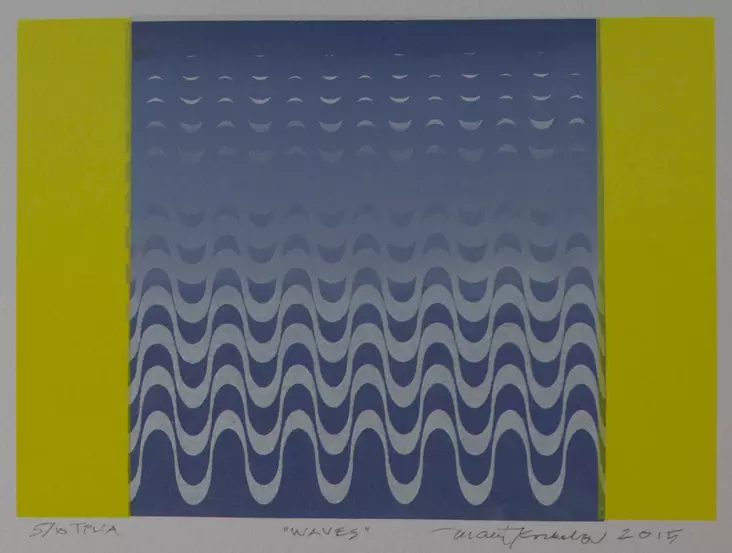 Koskela Matti: Waves keltainen - Pienet vedokset - t9538 - 1