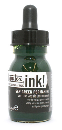 Liquitex Acrylic Ink 315 Sap Green 30ml - Akryylimusteet - 6975888 - 1