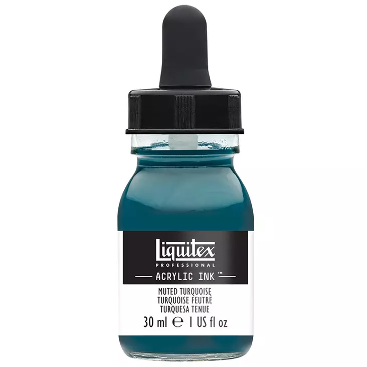 Liquitex Acrylic Ink 503 Turquoise Muted 30ml - Akryylimusteet - 2995548 - 1