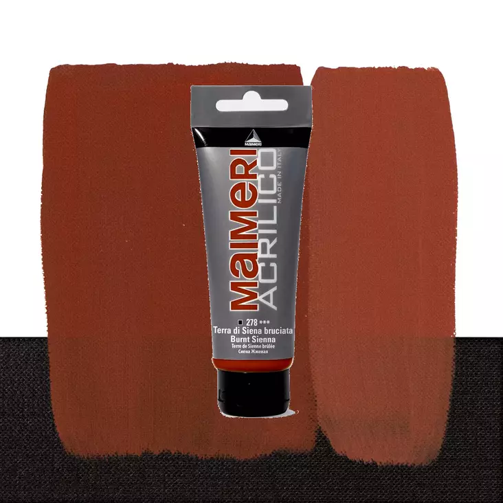 Maimeri Acrilico 278 Burnt Sienna 200ml - Maimeri Acrilico 200ml - 0924278 - 1