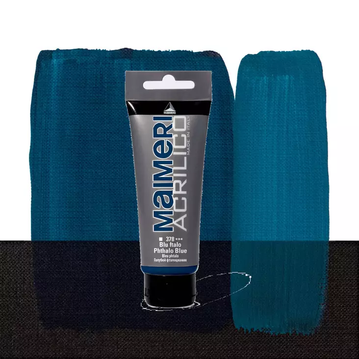 Maimeri Acrilico 378 Phthalo Blue 200ml - Maimeri Acrilico 200ml - 0924378 - 1