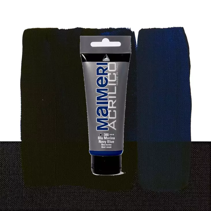 Maimeri Acrilico 388 Navy Blue 200ml - Maimeri Acrilico 200ml - 0924388 - 1