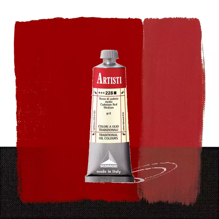 Maimeri Artisti 228 Cadmium Red Medium 60ml - Maimeri Artisti 60ml ja 200ml - 0106228 - 1