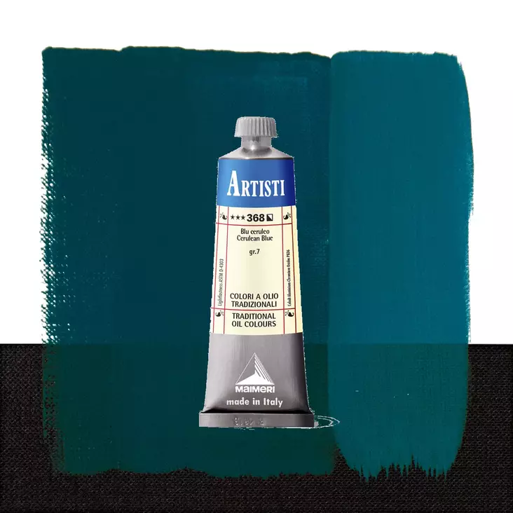 Maimeri Artisti 368 Cerulean Blue 60ml - Maimeri Artisti 60ml ja 200ml - 0106368 - 1