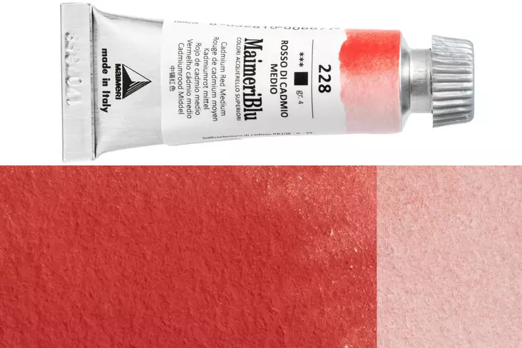 Maimeri Blu Akvarellituubi 228 Cadmium red medium - Maimeri Blu - 1609228 - 1
