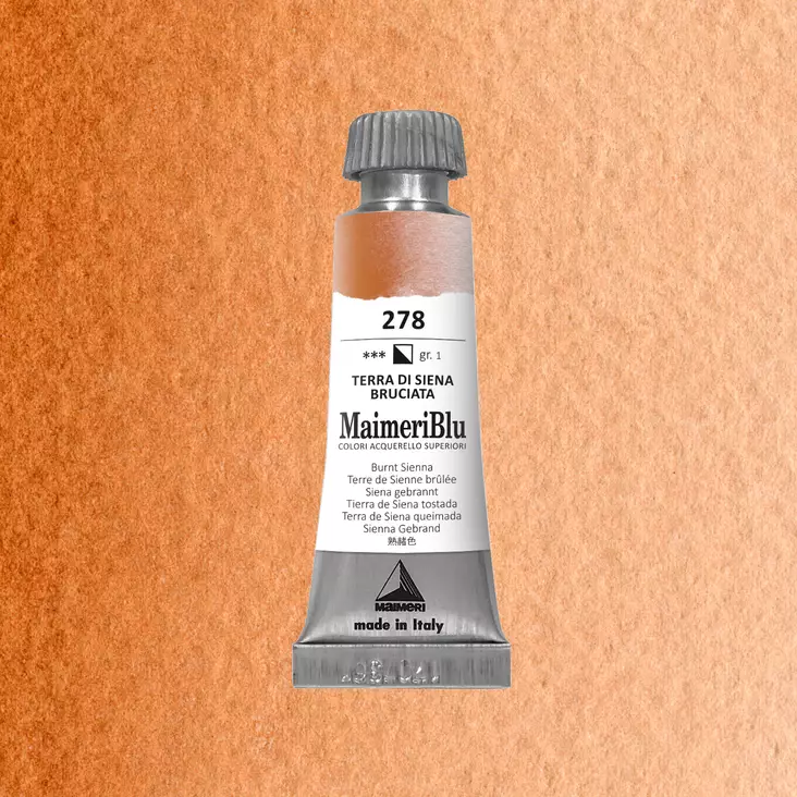 Maimeri Blu Akvarellituubi 278 Burnt sienna 12ml - Maimeri Blu - 1609278 - 1