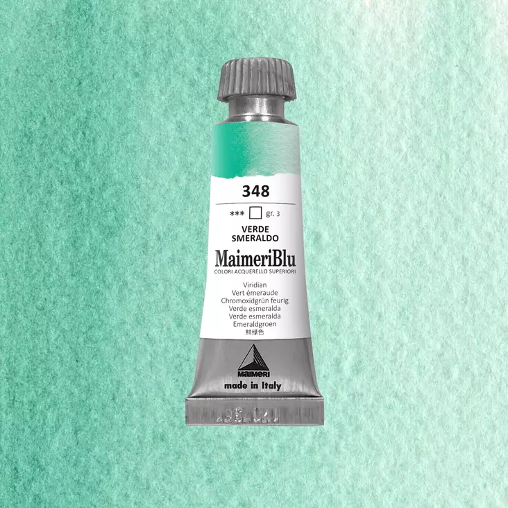Maimeri Blu Akvarellituubi 348 Viridian - Maimeri Blu - 1609348 - 1