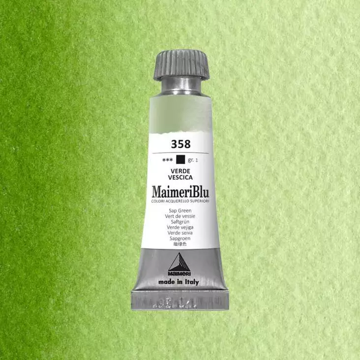 Maimeri Blu Akvarellituubi 358 Sap Green 12ml - Maimeri Blu - 1609358 - 1