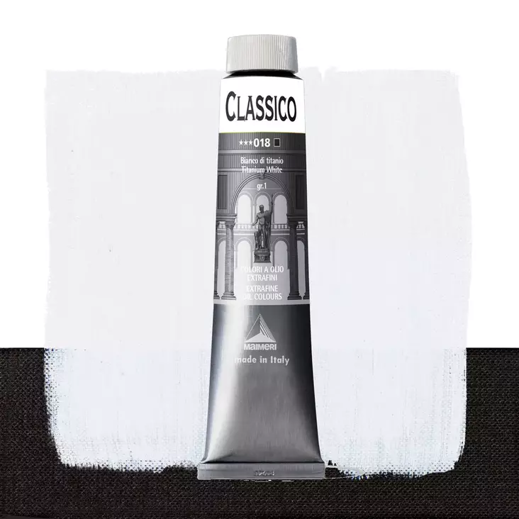 Maimeri Classico 018 Titanium White 200ml - Maimeri Classico 60ml - 0324018 - 1