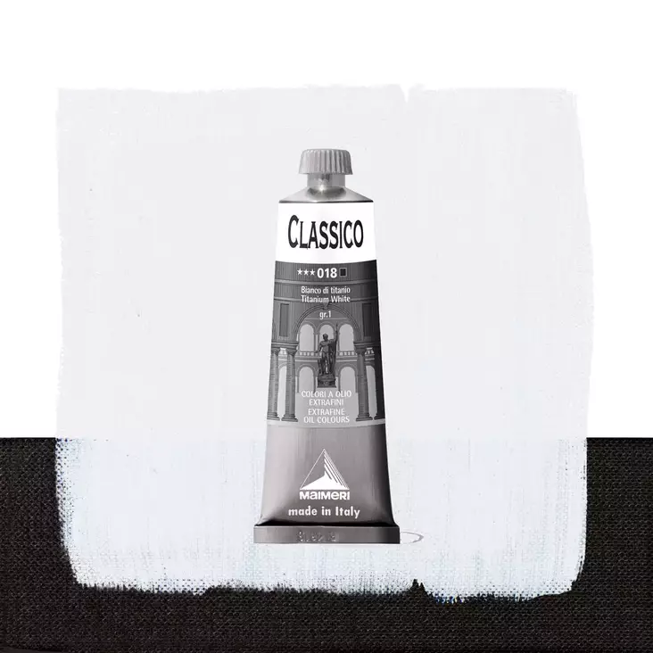 Maimeri Classico 018 Titanium White 60ml - Maimeri Classico 60ml - 0306018 - 1