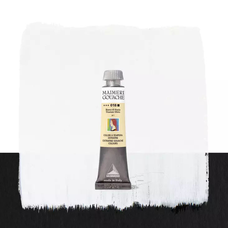 Maimeri Guassi 018 Titanium White 20ml - Guassi ja peitevärit - 2002018 - 1