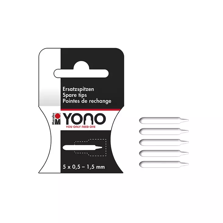 Marabu YONO Marker Spare tips 5 x 0.5-1.5 mm - Marabu Yono akryylitussit - 51849458 - 1