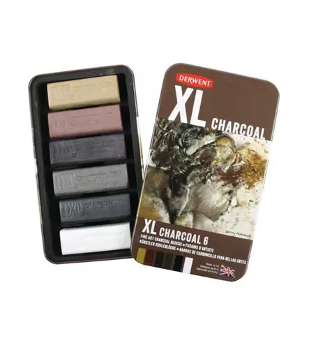 Derwent XL- Charcoal Hiilet peltirasiassa - Hiilet ja hiilikynät - 2302009 - 1