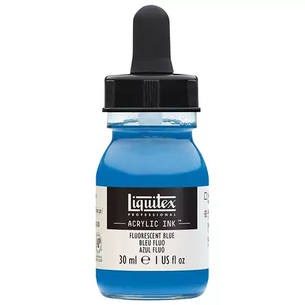 Liquitex Acrylic Ink 984 Fluoresent blue 30ml - Akryylimusteet - 2048589 - 1