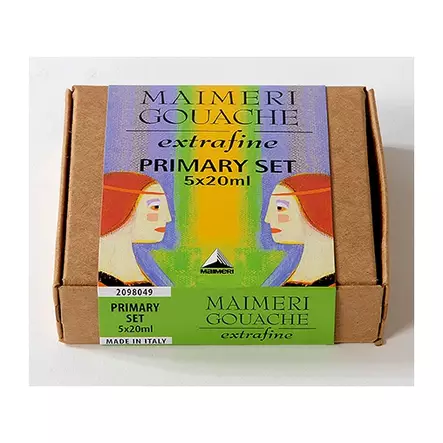 Maimeri Guassi Primary Color set 5 x 20ml - Guassi ja peitevärit - 2098049 - 1