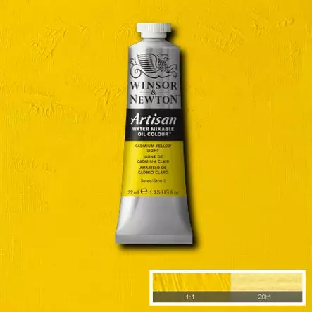 W&N Artisan 113 Cadmium Yellow Light 37ml - Vesiliukoiset öljyvärit - 514009 - 1