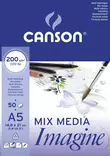Canson Imagine 200g A5 (50) - Monitekniikka-lehtiöt - 5006009 - 1