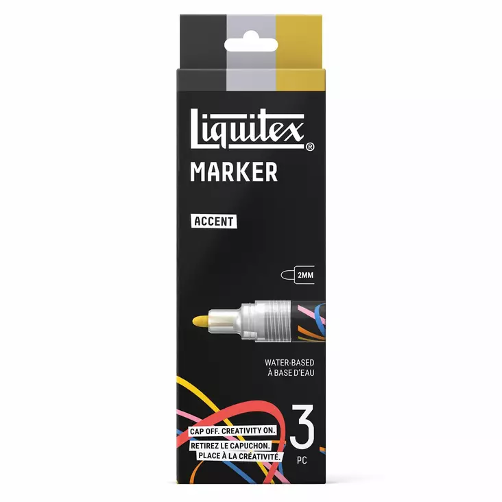 Akryylitussi Liquitex 2mm Accent 3x - Akryylitussit - 2065579 - 1