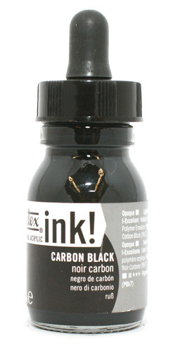 Liquitex Acrylic Ink 337 Carbon Black 30ml - Akryylimusteet - 6976069 - 1