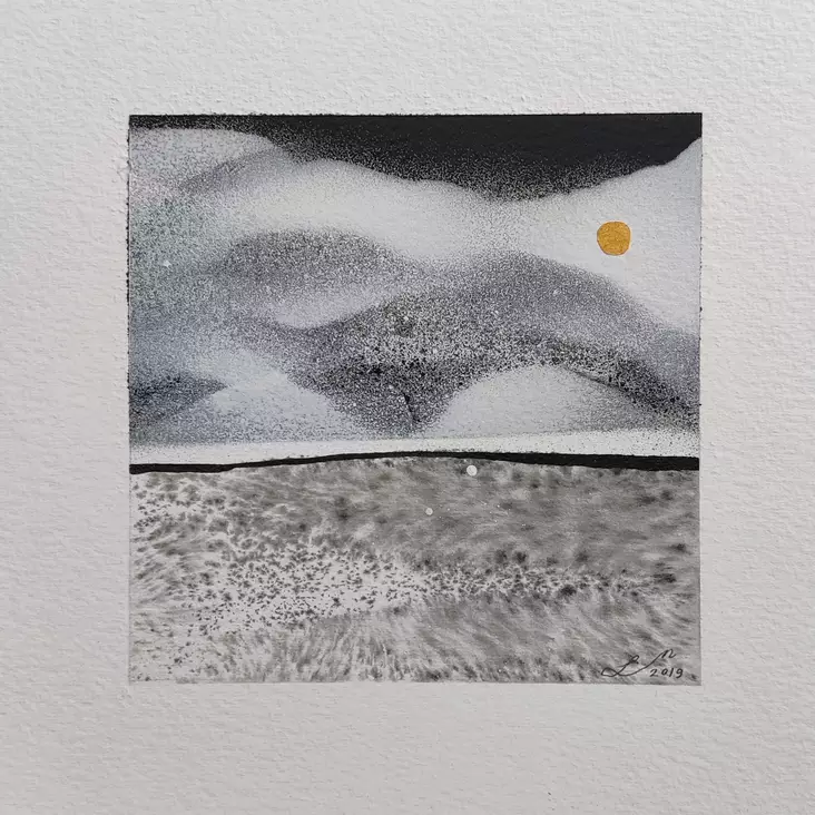 Lotta Nevanperä: Sarjasta: Katoavia maisemia - Pienet vedokset - T10849 - 1