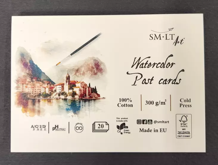 SMLT postikorttilehtiö 105x150mm 300g - Luonnos- ja piirustuslehtiöt - 4592839 - 1