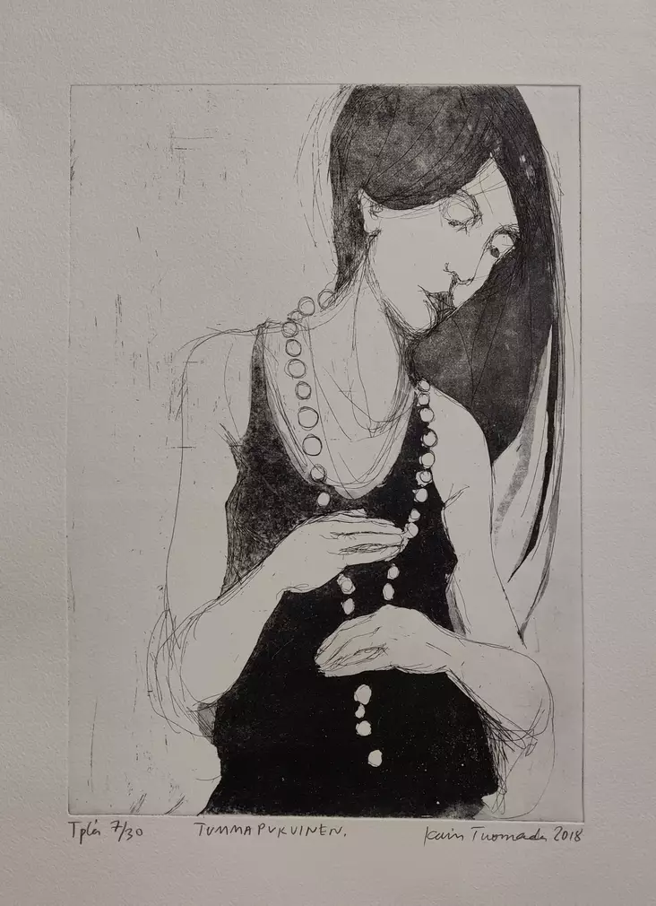 Tuomaala Kaisu: Tummapukuinen - Keskisuuret vedokset - t12089 - 1