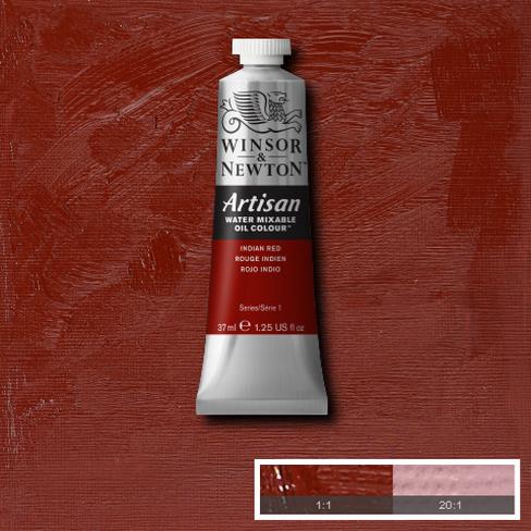 W&N Artisan 317 Indian Red 37ml - Vesiliukoiset öljyvärit - 514019 - 1