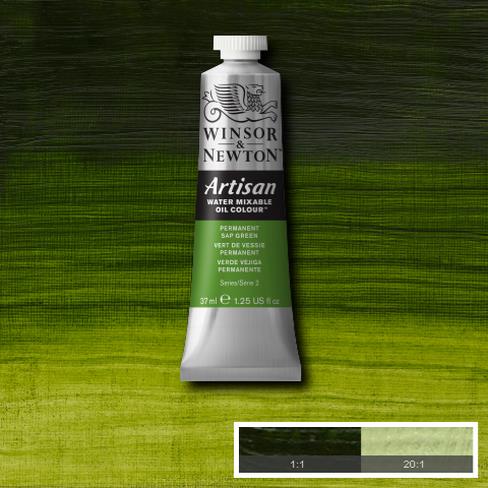W&N Artisan 503 Permanent Sap Green 37ml - Vesiliukoiset öljyvärit - 514029 - 1
