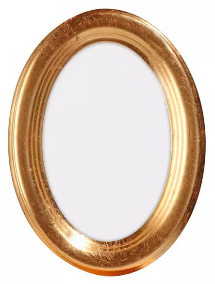 Kultainen ovaali valokuvakehys - Pyöreät valokuvakehykset - 999oval1015pk - 1