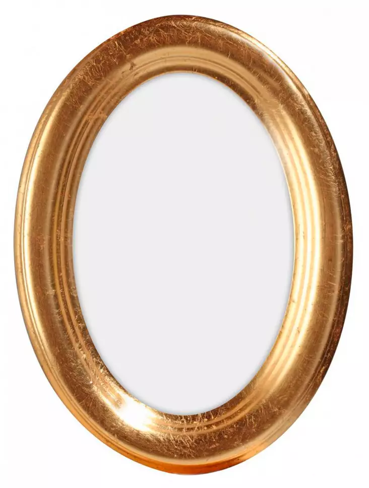 Kultainen ovaali valokuvakehys - Pyöreät valokuvakehykset - 999oval2835pk - 1