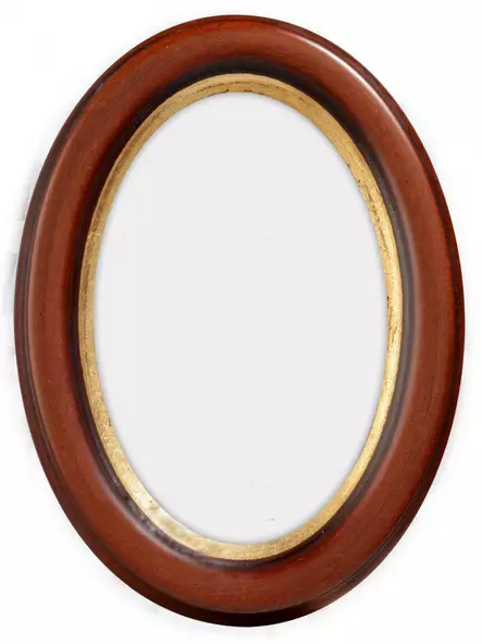 Ruskea ovaali valokuvakehys - Pyöreät valokuvakehykset - 999oval1015pkru - 1