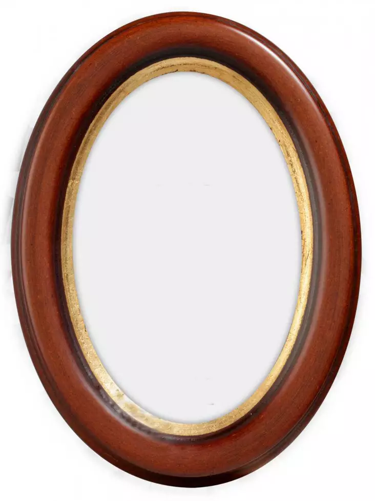 Ruskea ovaali valokuvakehys - Pyöreät valokuvakehykset - 999oval1318ru - 1