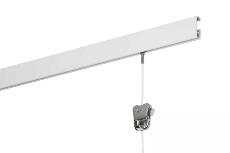 STAS Cliprail taulunripustuskisko - Ripustuskiskot metreittäin - RC10320w - 1